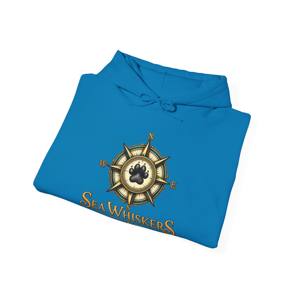 Sea Whisker Archives Hoodie — Nautical Cat Logo Pullover