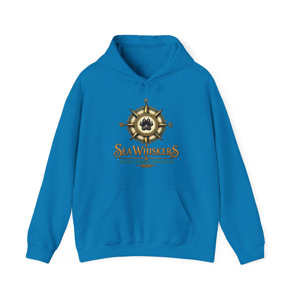 Sea Whisker Archives Hoodie — Nautical Cat Logo Pullover